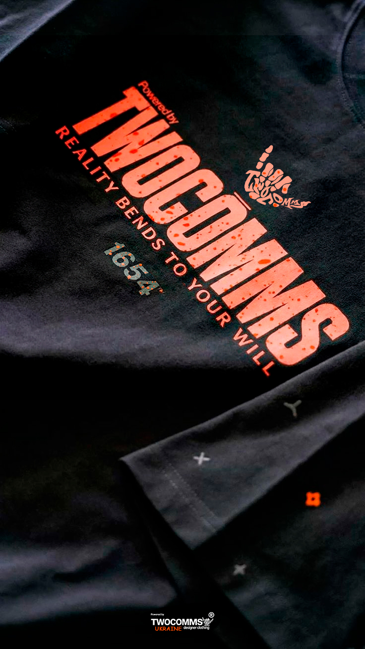 Футболка TWOCOMMS "Reality Bends": Dark Neon Edition